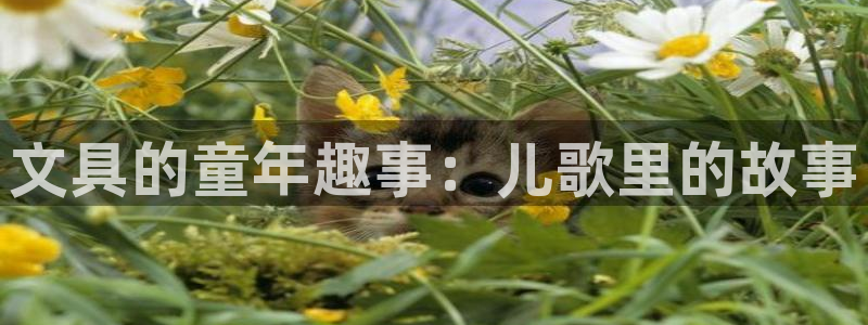 九游会电子游艺：文具的童年趣事：儿歌里的