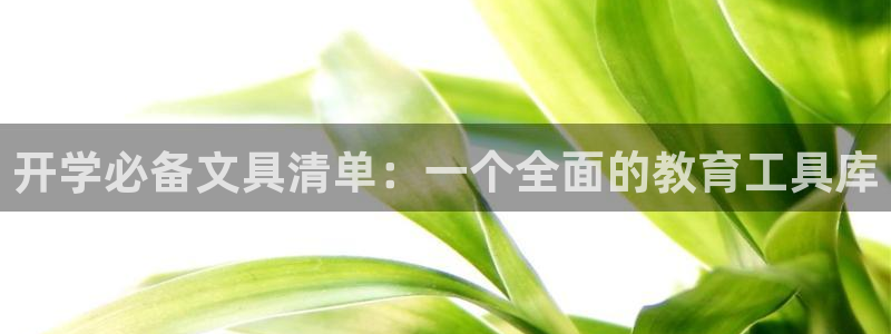 ag九游会老版：开学必备文具清单：一个全